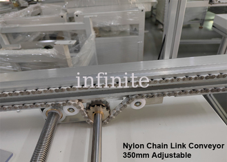 금속 롤러 SMT 컨베이어 4000mm 나일론 사슬 PCB 연결 컨베이어
