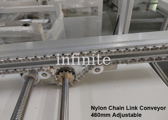 조정가능한 나일론 체인 연결 컨베이어 1m 2m 길이 460mm PCB