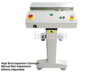 수동 가로장 폭 조정을 가진 650mm PCB 연결 컨베이어 20M/min 0.5m에서 0.6M