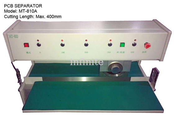 1.0 - 3.2mm PCB 회전 컨베이어 보드 절단기 300mm/s 400mm 최대 절단 길이