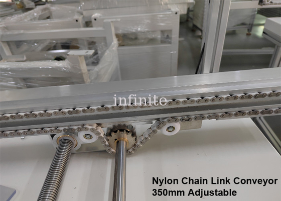 금속 롤러 SMT 컨베이어 4000mm 나일론 사슬 PCB 연결 컨베이어