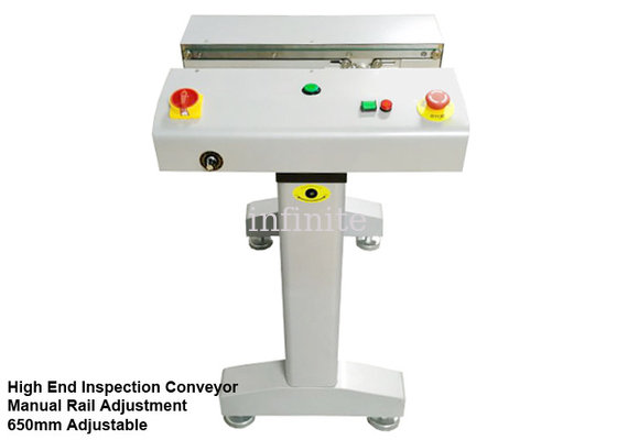 수동 가로장 폭 조정을 가진 650mm PCB 연결 컨베이어 20M/min 0.5m에서 0.6M
