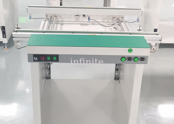 이중 철도 연결 PCB 핸들링 컨베이어 수동 및 자동 너비 조정
